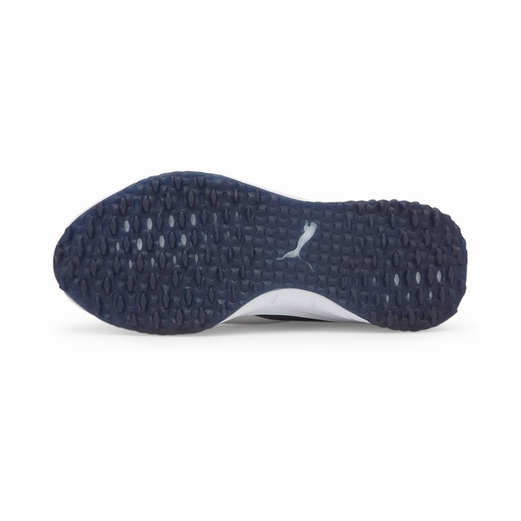 Pánské Golfové Boty Puma Fusion Evo Bílé Tmavě Blankyt | 8715-TKIES